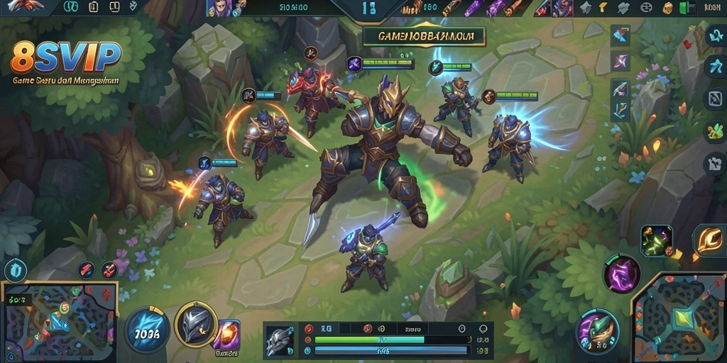 Tampilan gameplay seru dari 8SVIP saat pertarungan epik berlangsung.