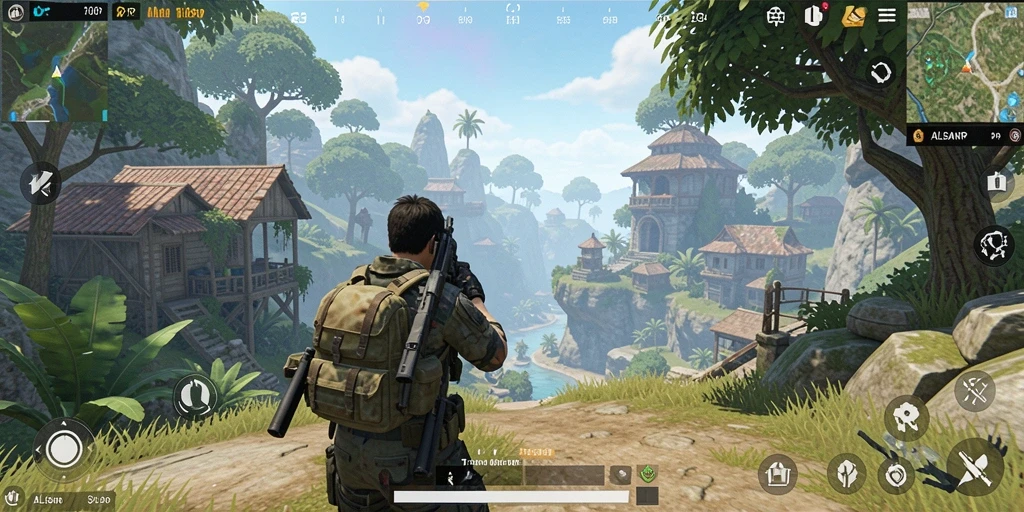 Screenshot gameplay menampilkan aksi seru dalam game TPS.