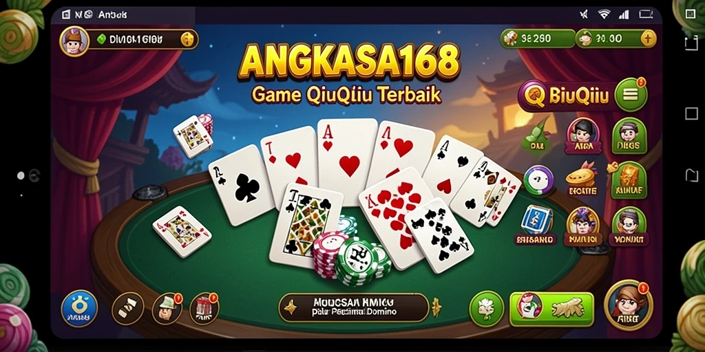 Tampilan gameplay QiuQiu yang seru dan interaktif.