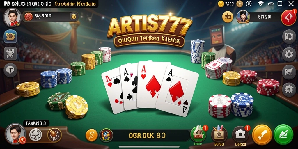 Tampilan gameplay QiuQiu yang seru dan interaktif di ARTIS777.
