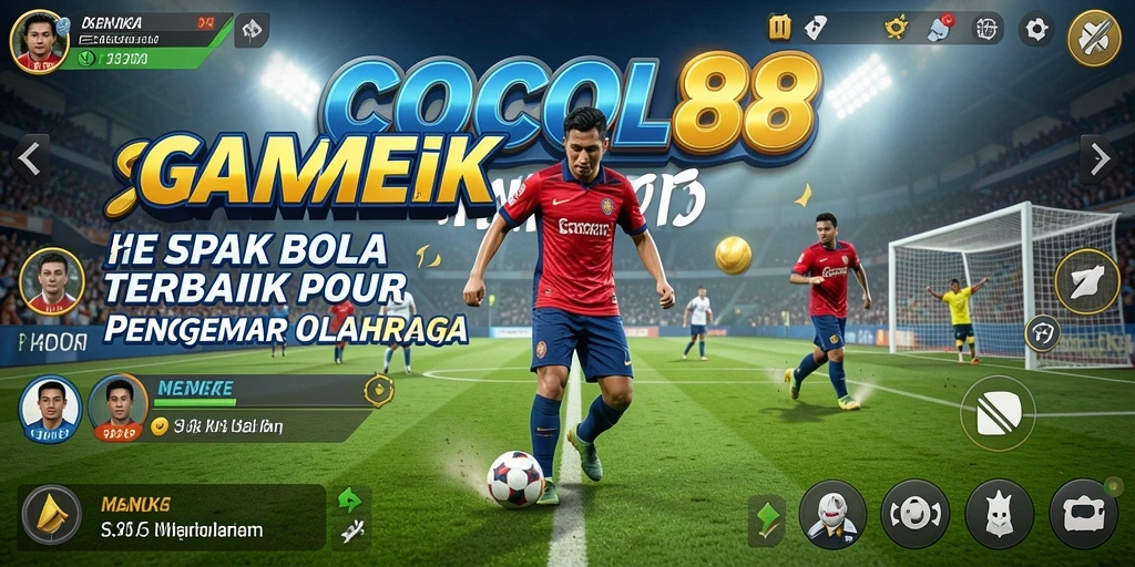 Tangkapan layar gameplay COCOL88 dengan aksi pertandingan sepak bola yang mendebarkan.