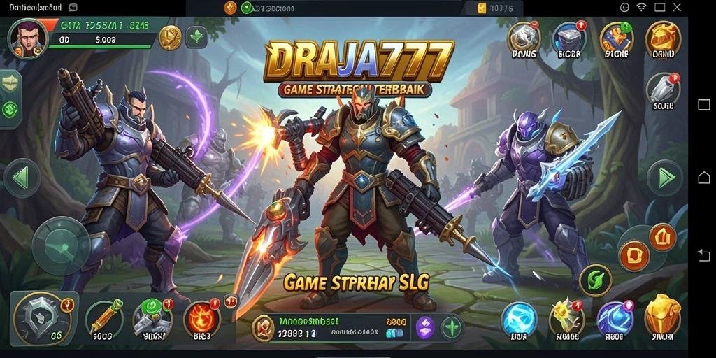 Tampilan mendebarkan dari gameplay SLG dalam DRAJA777 yang penuh strategi.