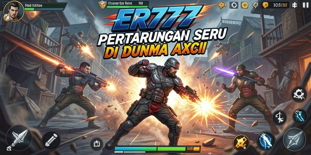 Tampilan aksi mendebarkan dalam gameplay ER777.