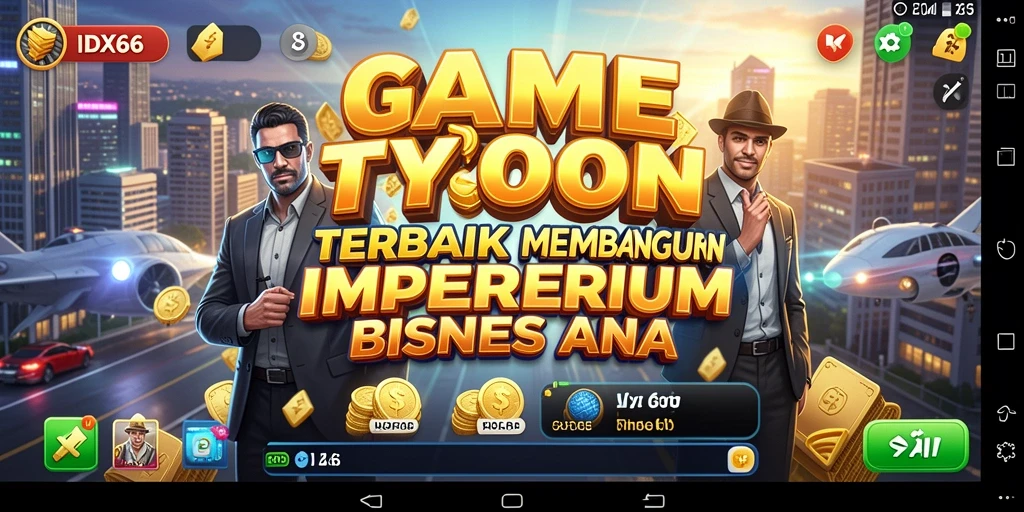 Tangkapan layar gameplay <strong>IDX66</strong> menampilkan pengelolaan bisnis yang menegangkan.