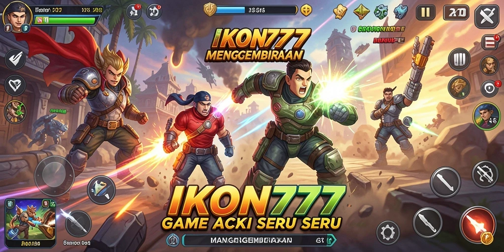 Screenshot gameplay menampilkan aksi mendebarkan di IKON777.