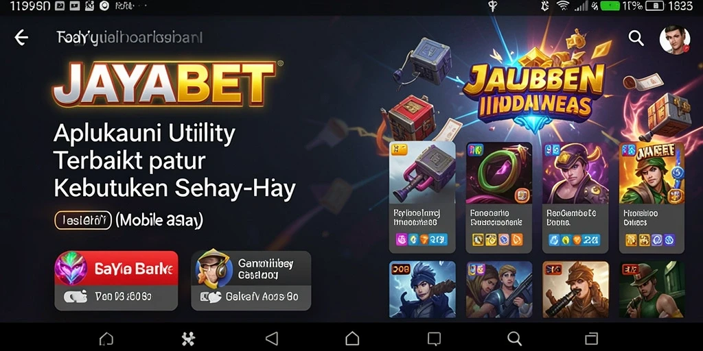 Tampilan intuitif JAYABET yang memudahkan pengguna.