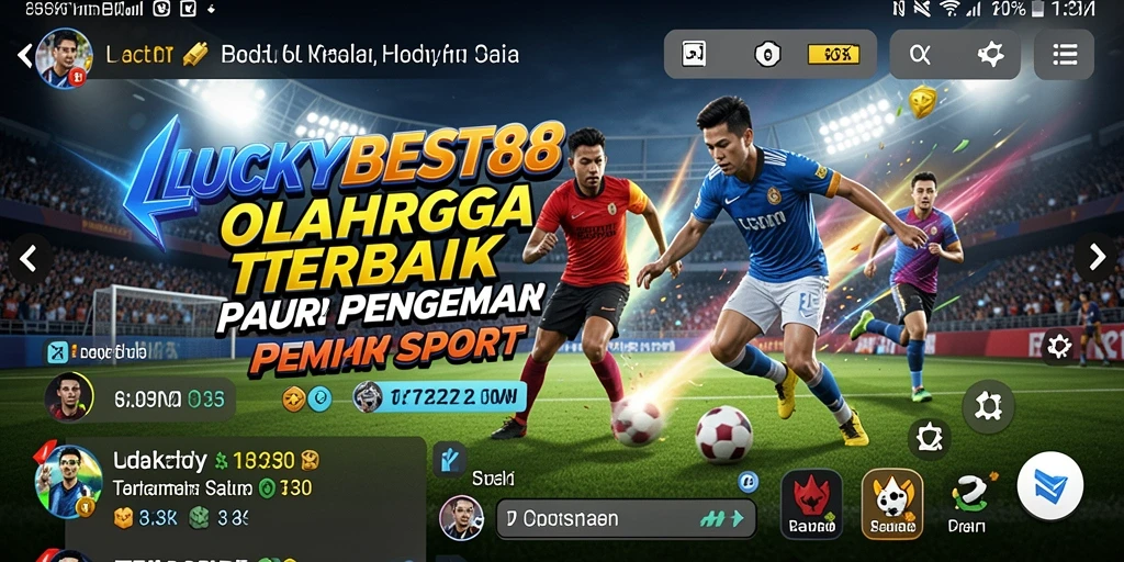 Tampilan gameplay menarik dari LUCKYBEST88 dengan suasana kompetisi.