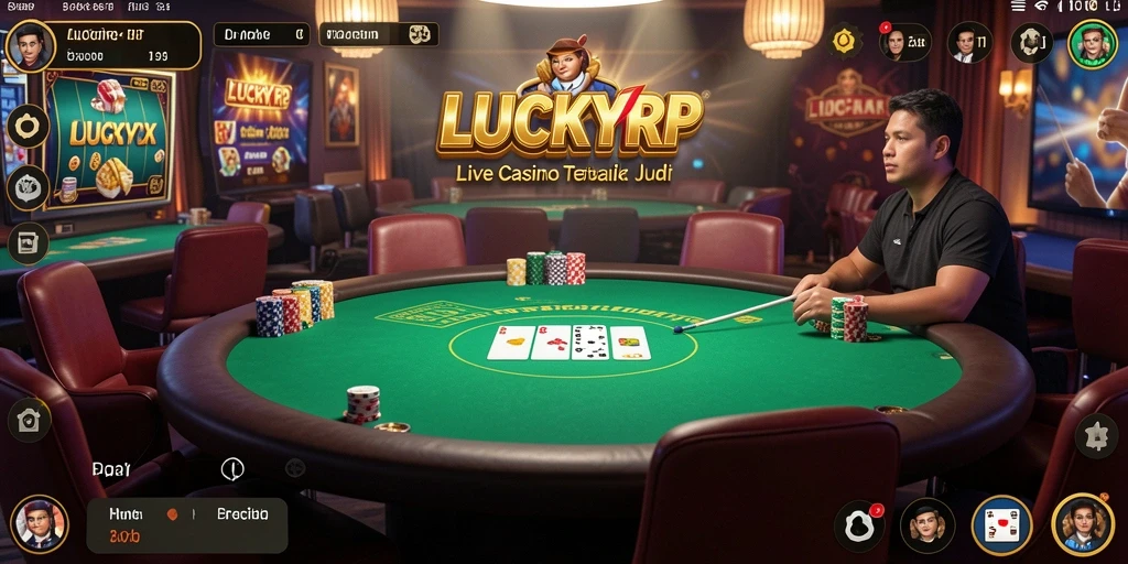 Tampilan permainan langsung di LUCKYRP yang menegangkan dan interaktif.