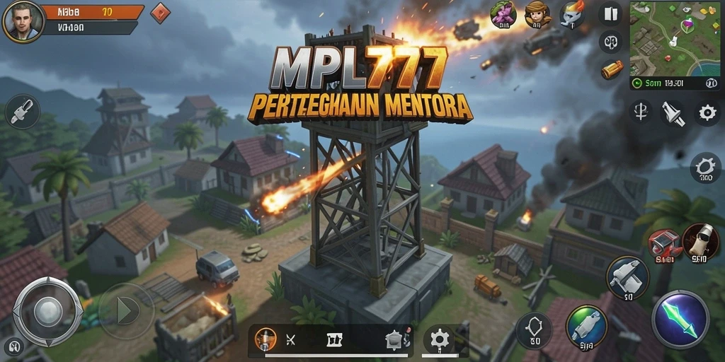 Tampilan seru gameplay Tower Defense di MPL777 dengan menara yang strategis.