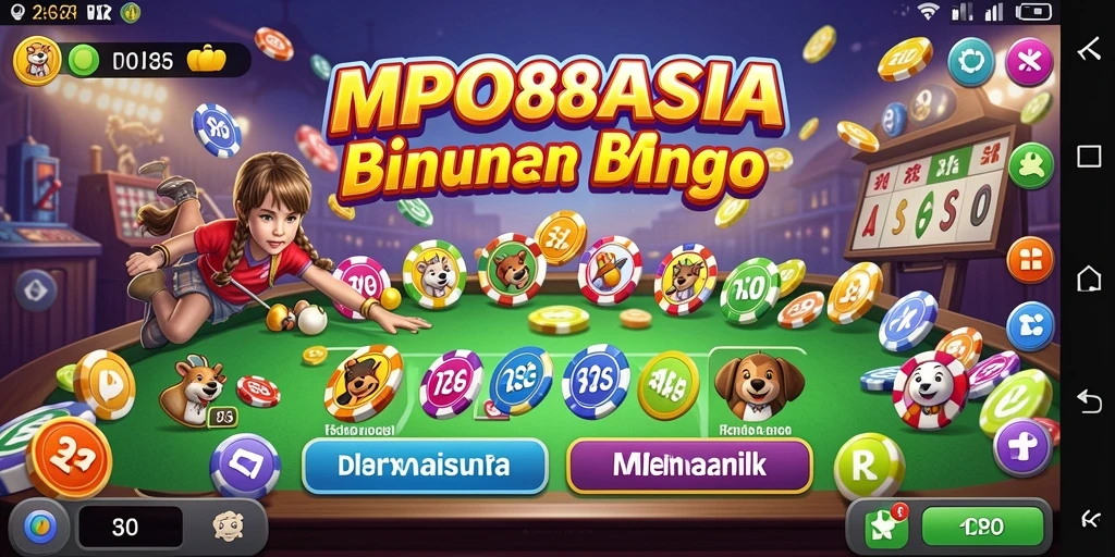 Tampilan gameplay menarik dari aplikasi Bingo MPO88ASIA.