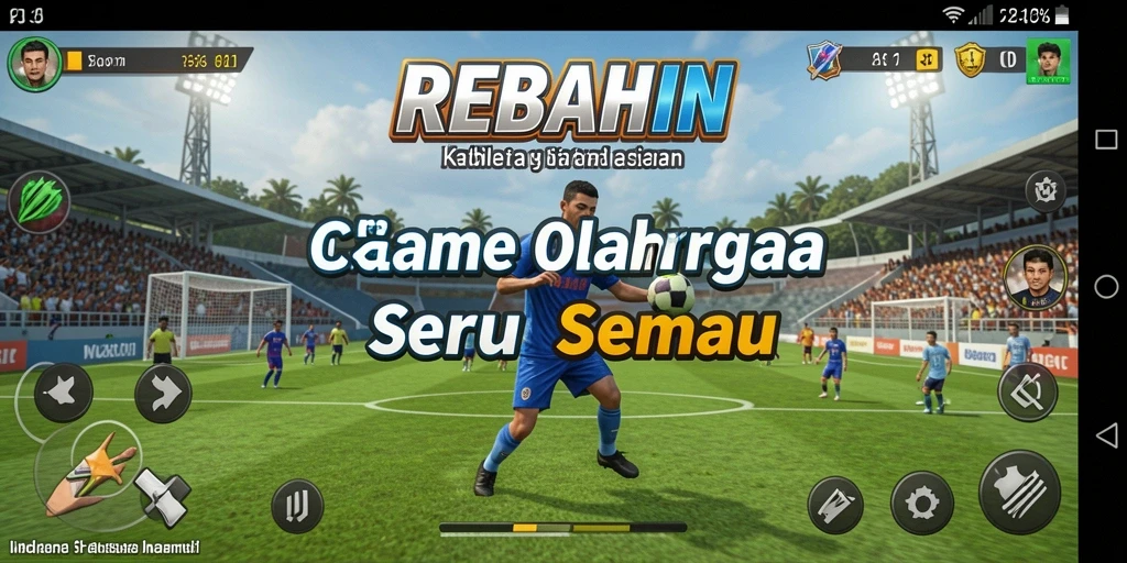 Screenshot tampilan utama gameplay <strong>REBAHIN</strong> yang penuh aksi.